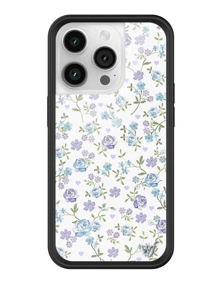 Lilac and Blue Floral iPhone Case - Aaria Tees Aaria Tees
