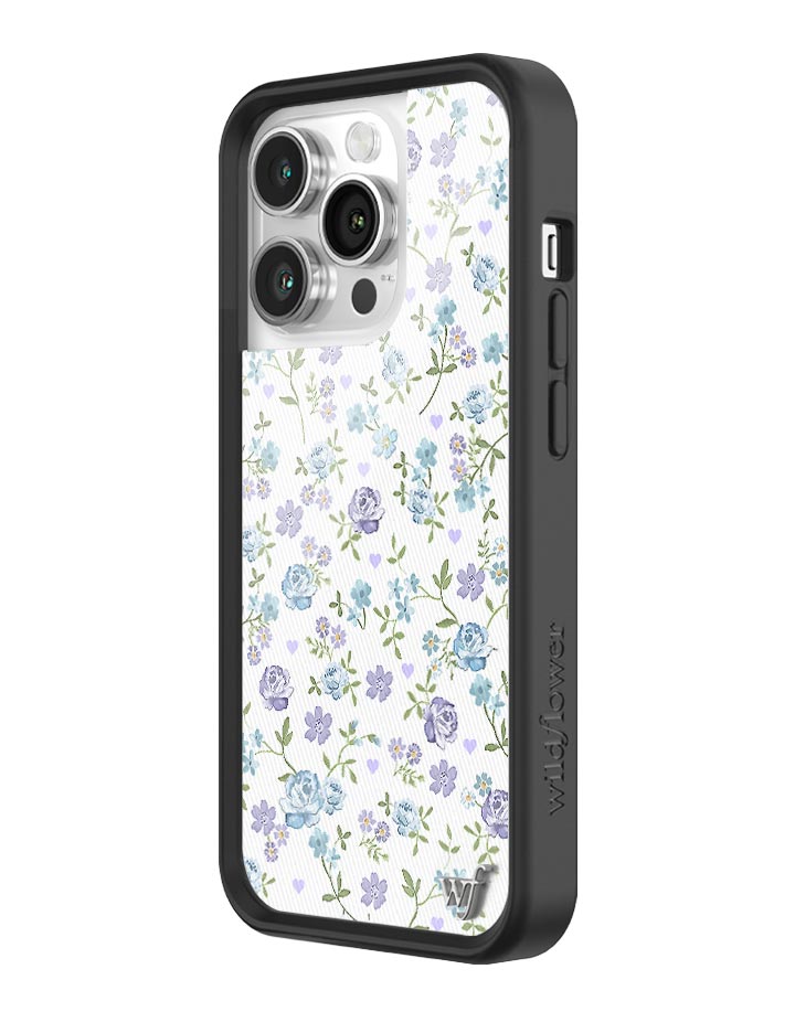 Lilac and Blue Floral iPhone Case - Aaria Tees Aaria Tees