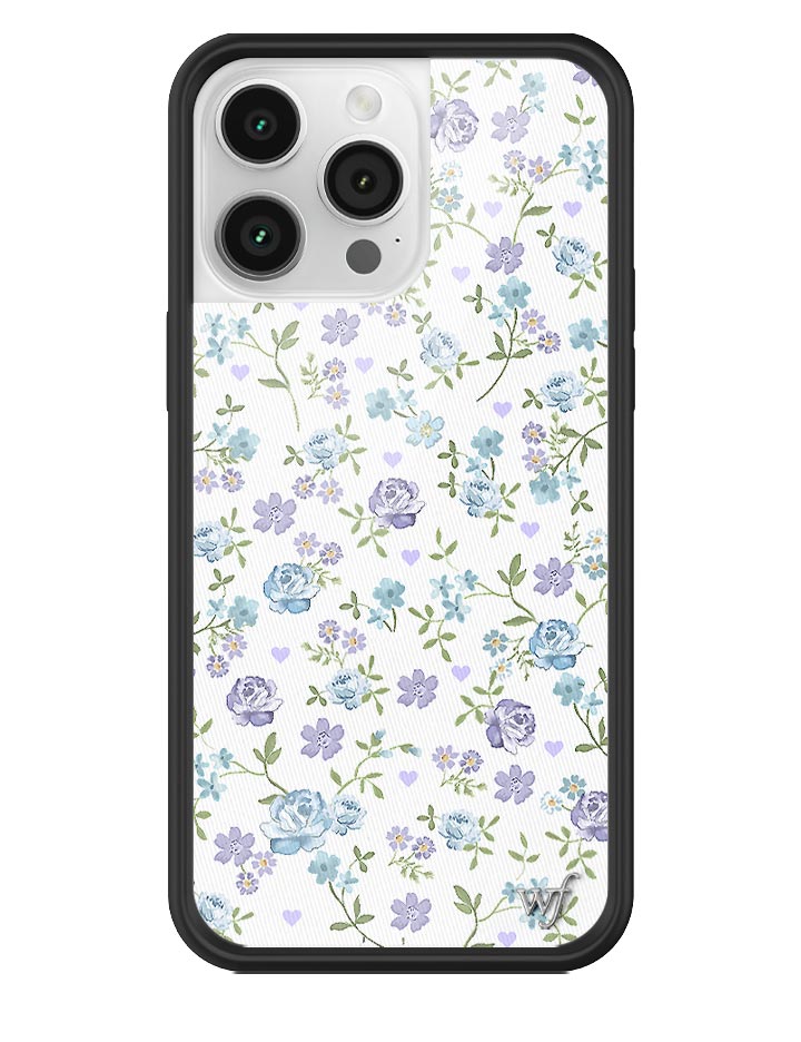 Lilac and Blue Floral iPhone Case - Aaria Tees Aaria Tees