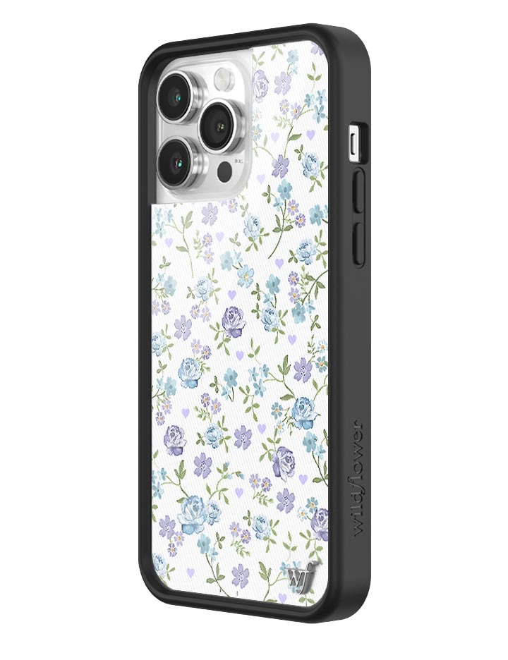Lilac and Blue Floral iPhone Case - Aaria Tees Aaria Tees