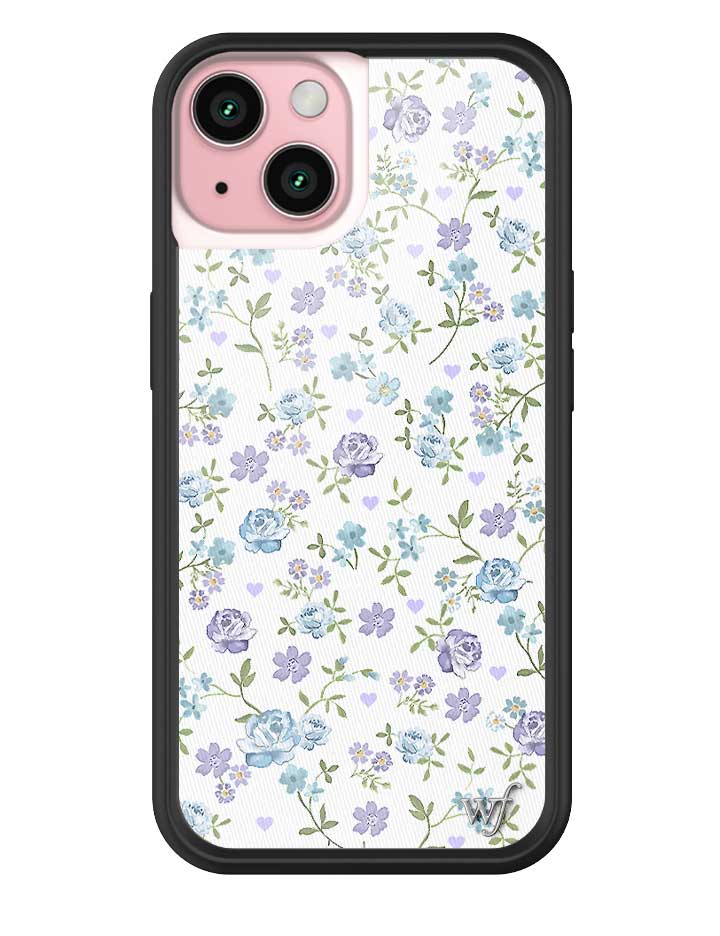 Lilac and Blue Floral iPhone Case - Aaria Tees Aaria Tees