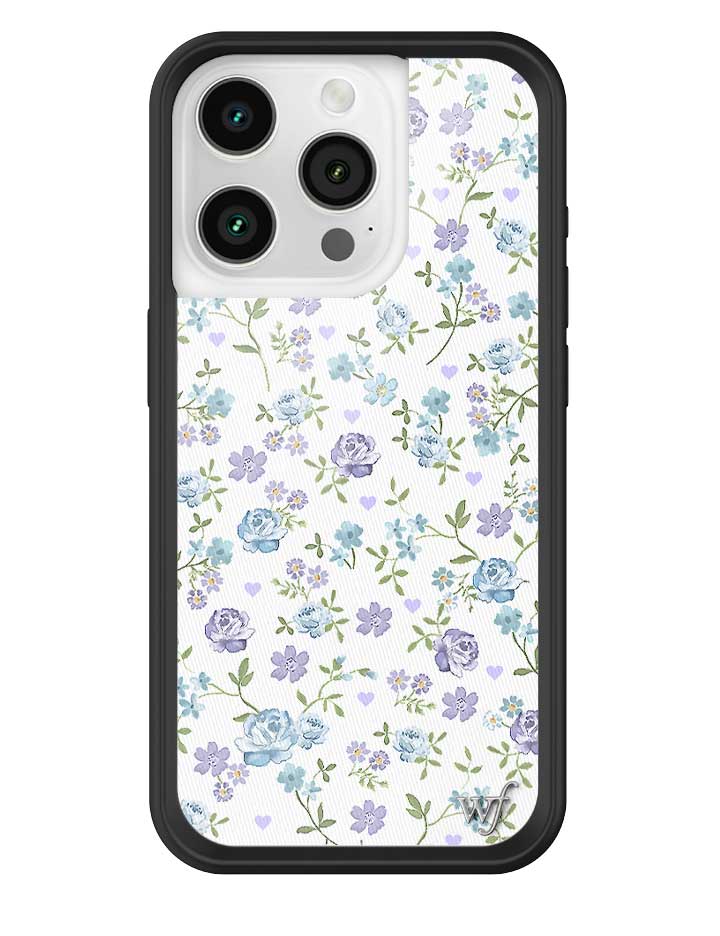 Lilac and Blue Floral iPhone Case - Aaria Tees Aaria Tees