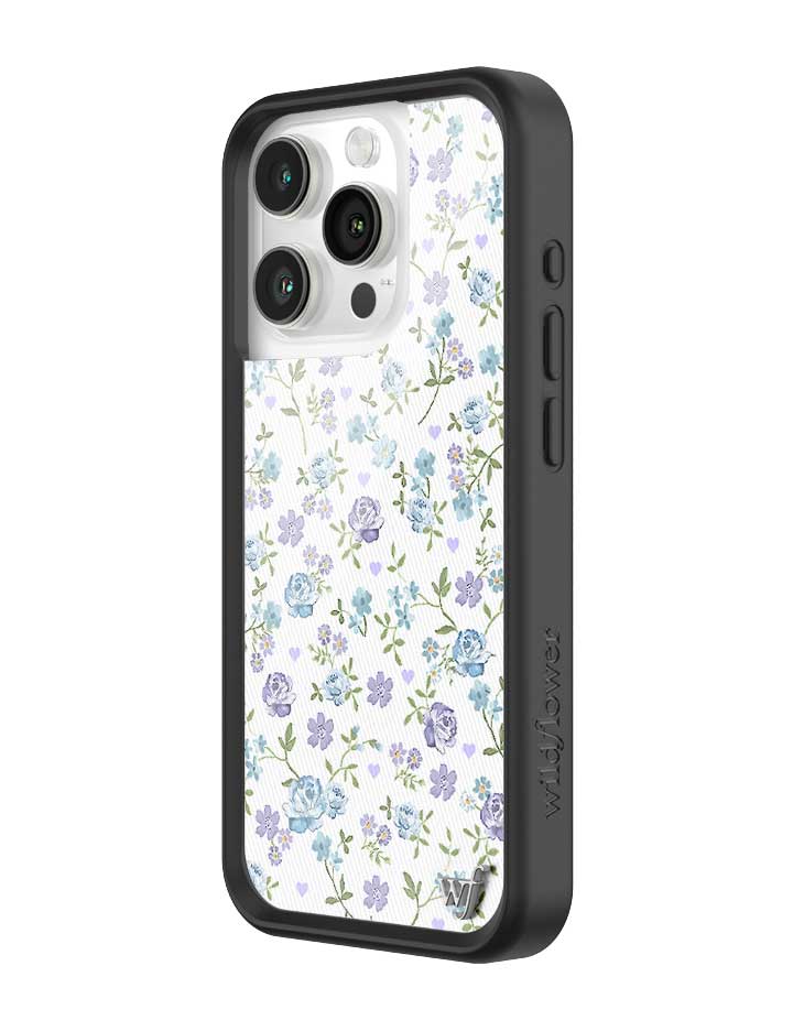 Lilac and Blue Floral iPhone Case - Aaria Tees Aaria Tees