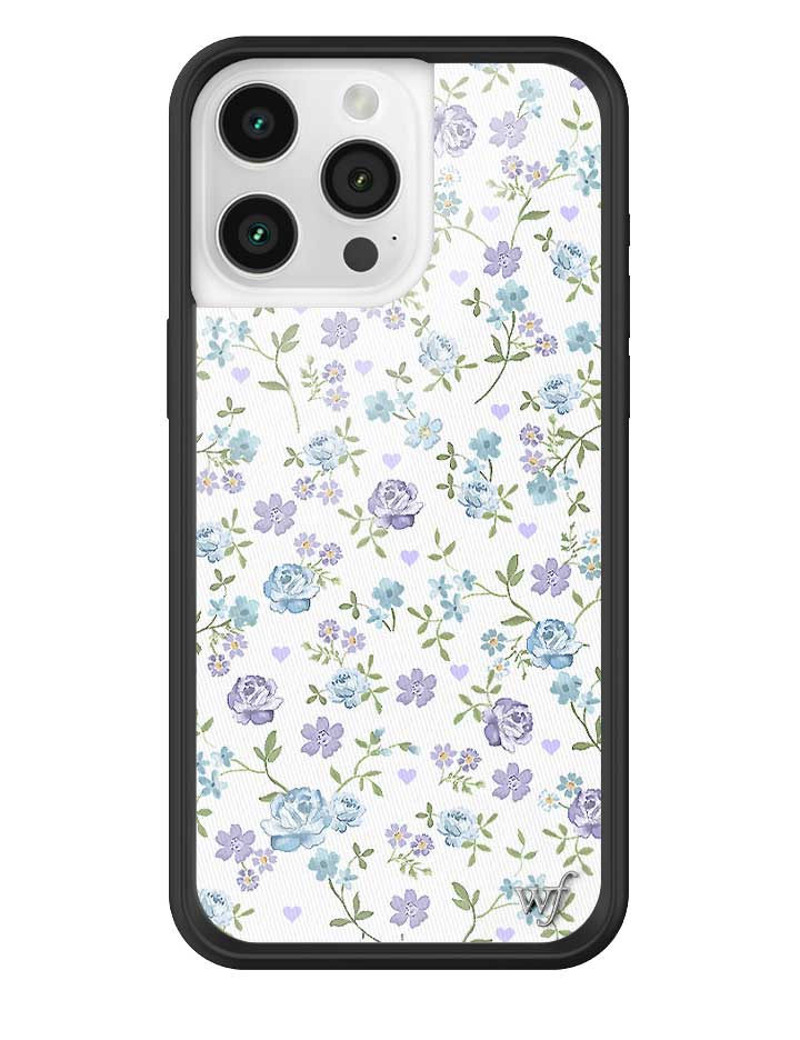 Lilac and Blue Floral iPhone Case - Aaria Tees Aaria Tees