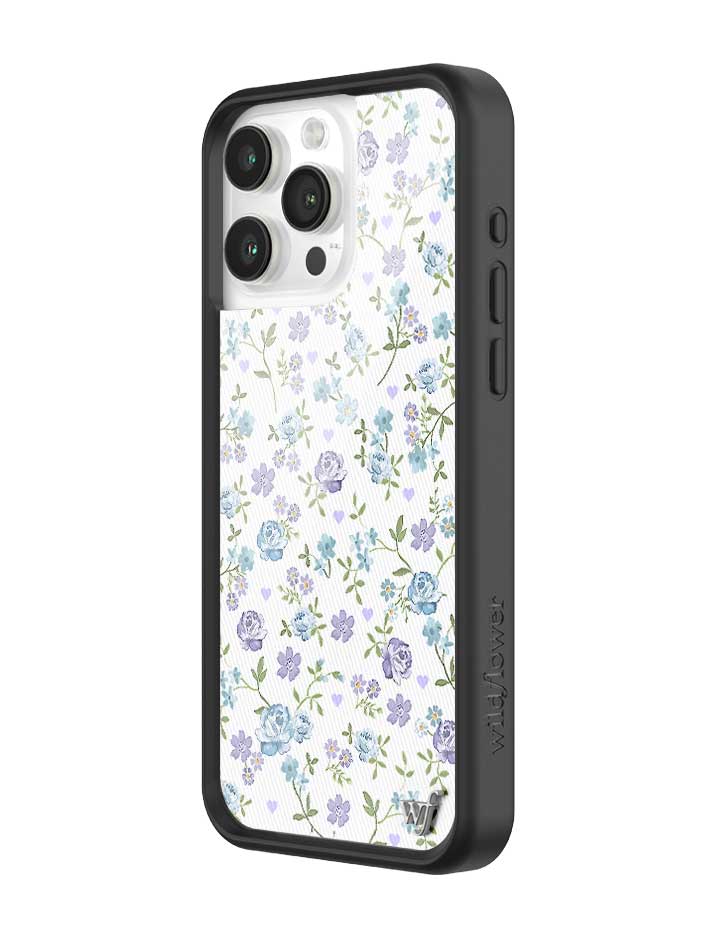 Lilac and Blue Floral iPhone Case - Aaria Tees Aaria Tees