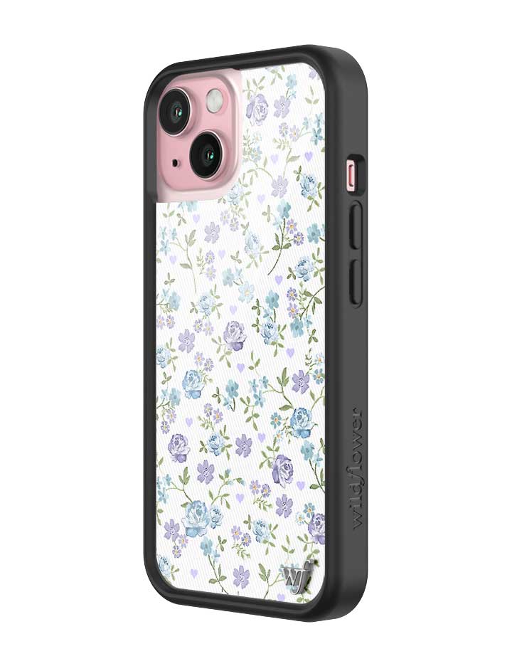Lilac and Blue Floral iPhone Case - Aaria Tees Aaria Tees