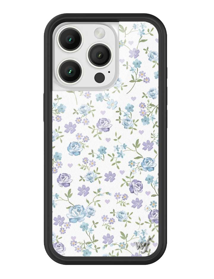 Lilac and Blue Floral iPhone Case - Aaria Tees Aaria Tees