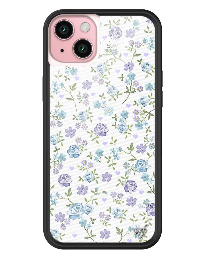 Lilac and Blue Floral iPhone Case - Aaria Tees Aaria Tees