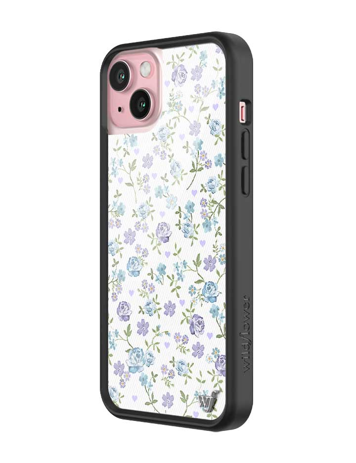 Lilac and Blue Floral iPhone Case - Aaria Tees Aaria Tees