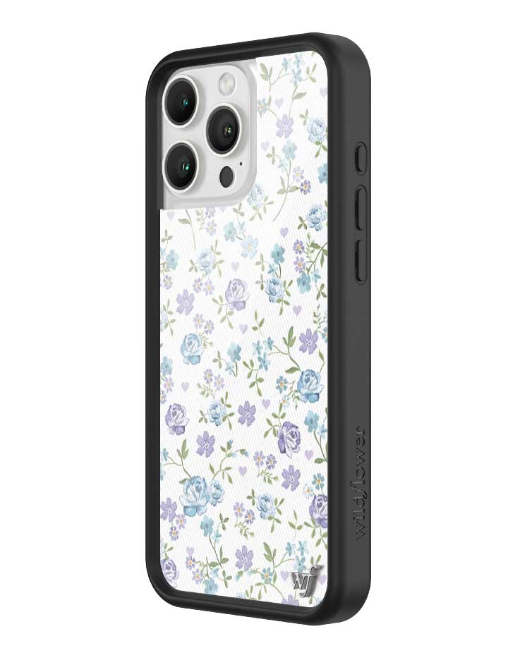 Lilac and Blue Floral iPhone Case - Aaria Tees Aaria Tees