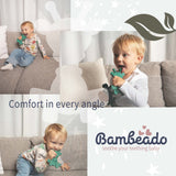 The Little Bamber - Green - Natural Rubber & Baltic Amber Teething Toy - Aaria Tees Aaria Tees