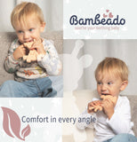The Little Bamber - Pink - Natural Rubber & Baltic Amber Teething Toy - Aaria Tees Aaria Tees