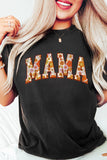 Sunny Flower MAMA Letter Graphic Tee - Aaria Tees Aaria Tees