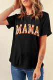 Sunny Flower MAMA Letter Graphic Tee - Aaria Tees Aaria Tees