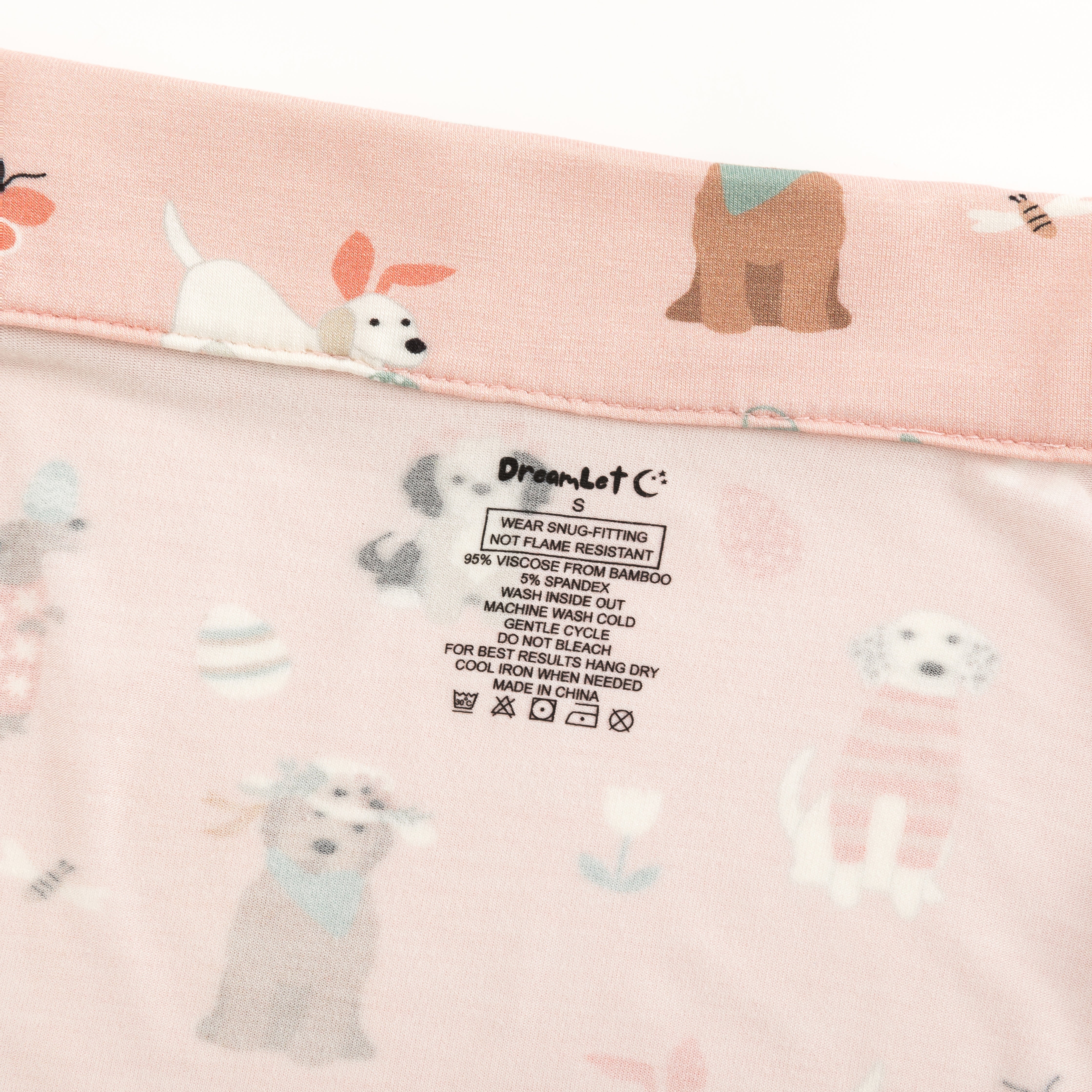 Puppy Egg Hunt (Women's Short Sleeve PJ) - Pink - Aaria Tees Aaria Tees