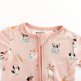 Puppy Egg Hunt (Romper) - Pink - Aaria Tees Aaria Tees