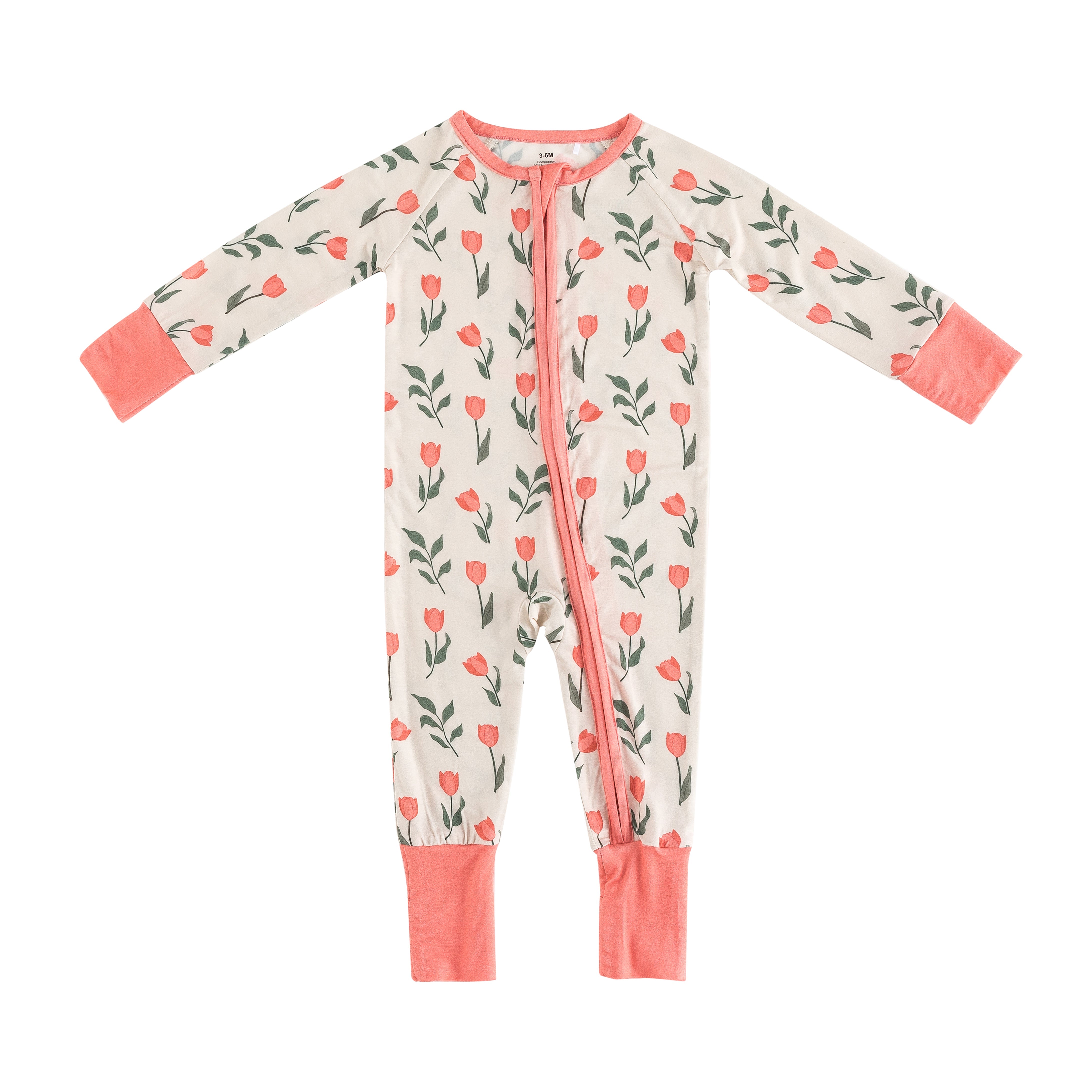 Tulip (Convertible Zip Footies) - Aaria Tees Aaria Tees