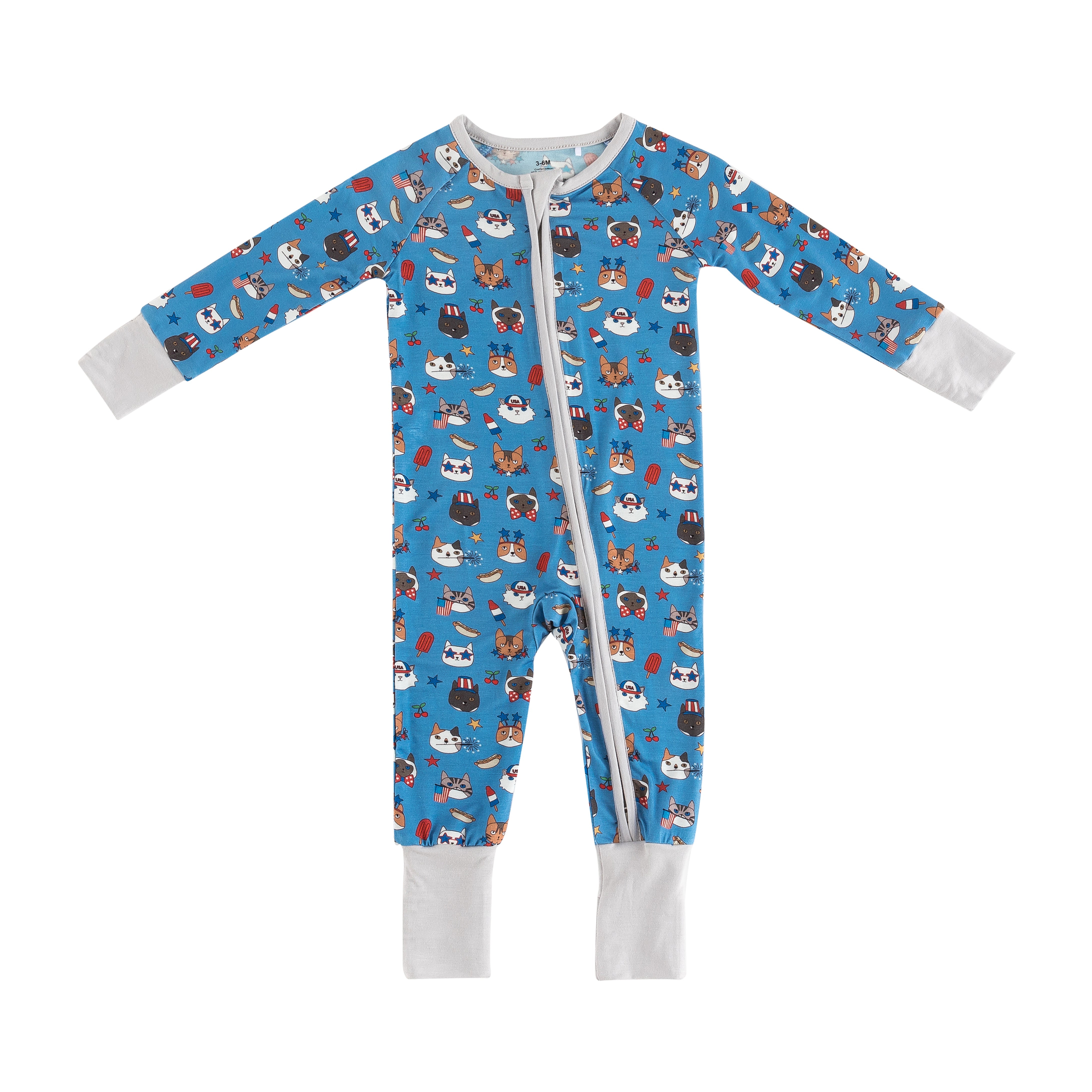 Freedom Cats (Convertible Zip Footies) - Aaria Tees Aaria Tees