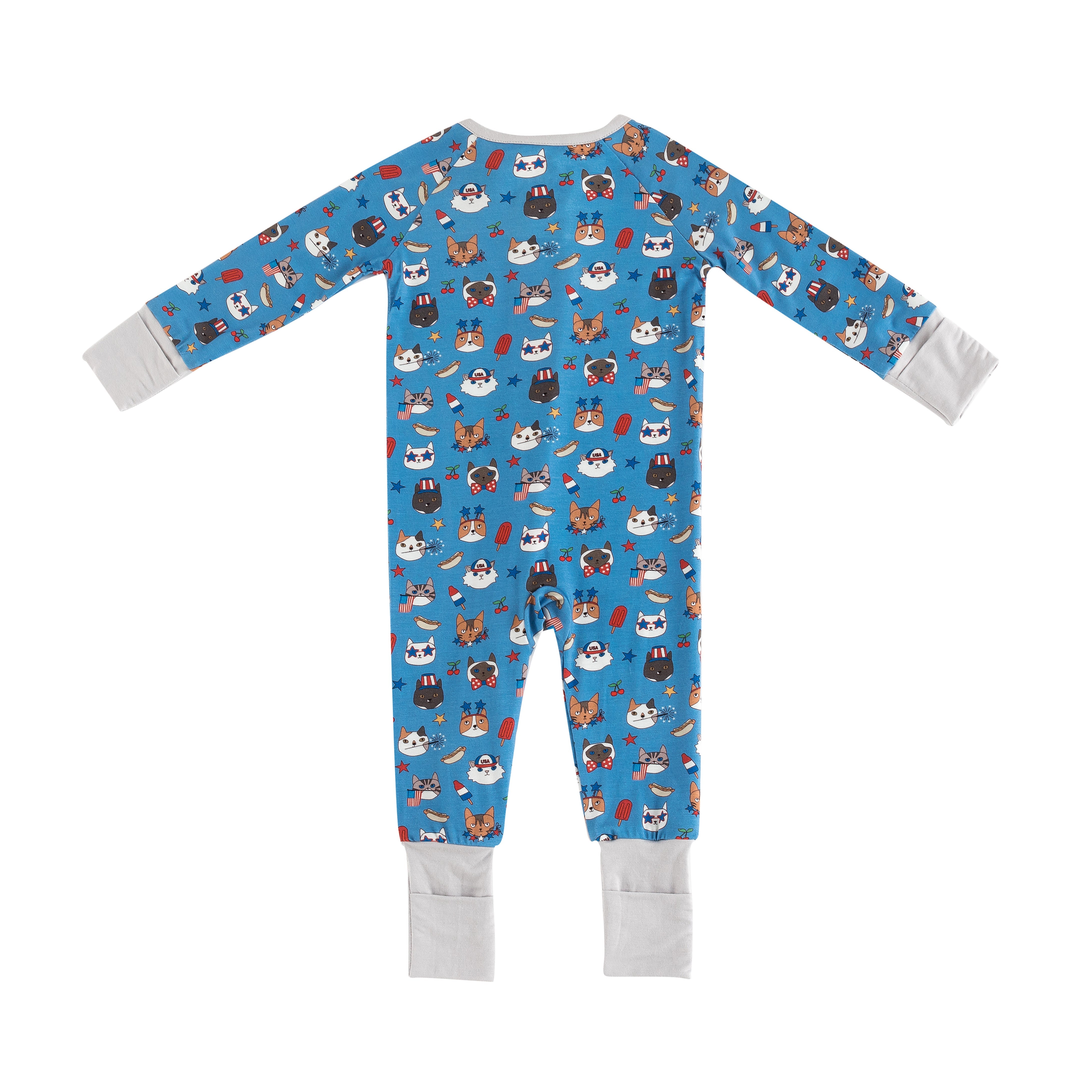 Freedom Cats (Convertible Zip Footies) - Aaria Tees Aaria Tees