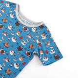 Freedom Cats (Short Sleeve PJ) - Aaria Tees Aaria Tees
