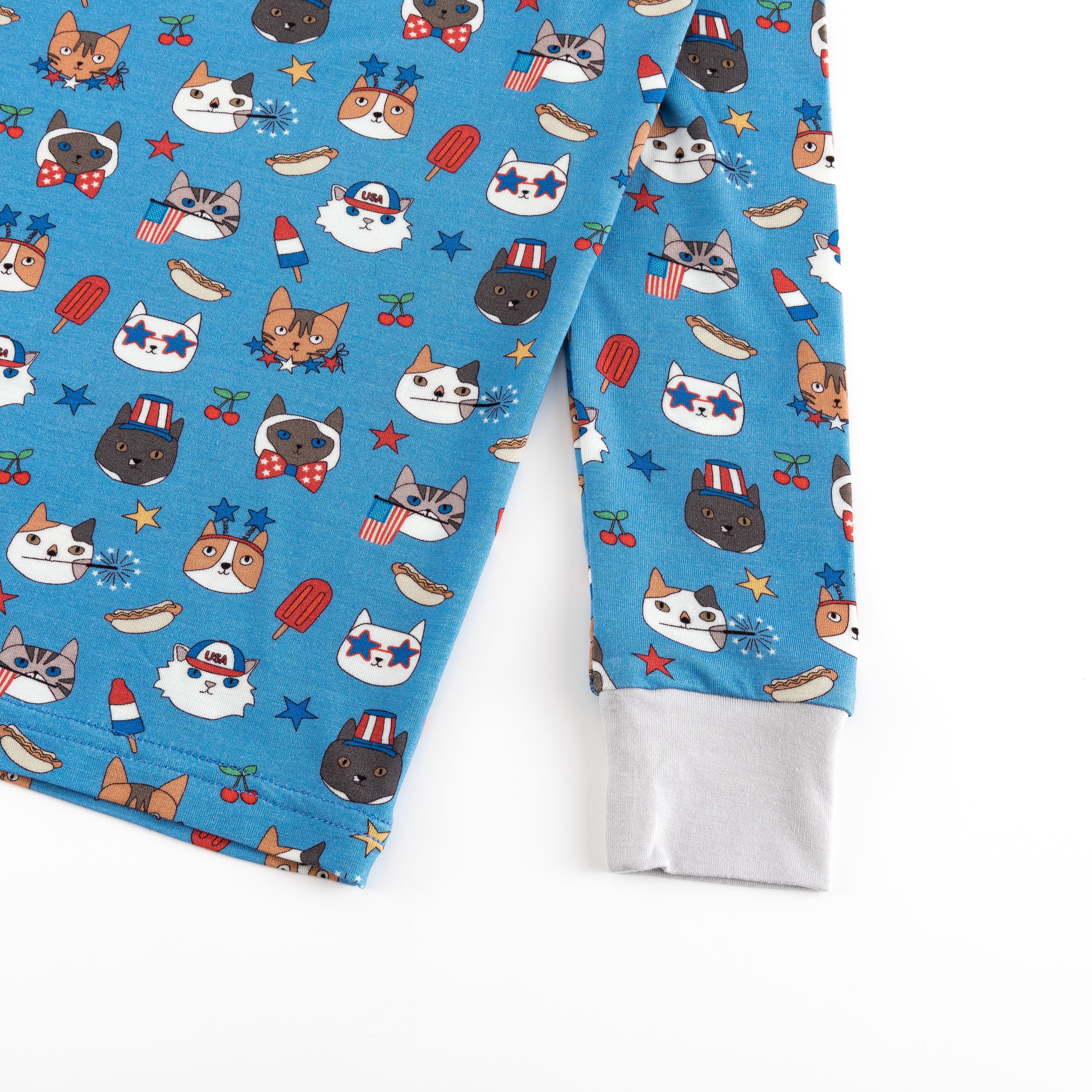 Freedom Cats (Long Sleeve PJ) - Aaria Tees Aaria Tees
