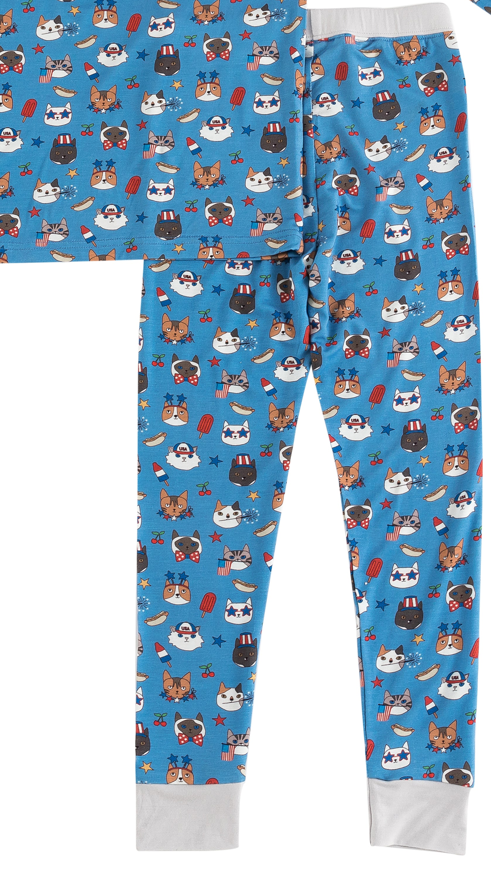 Freedom Cats (Short Sleeve PJ) - Aaria Tees Aaria Tees