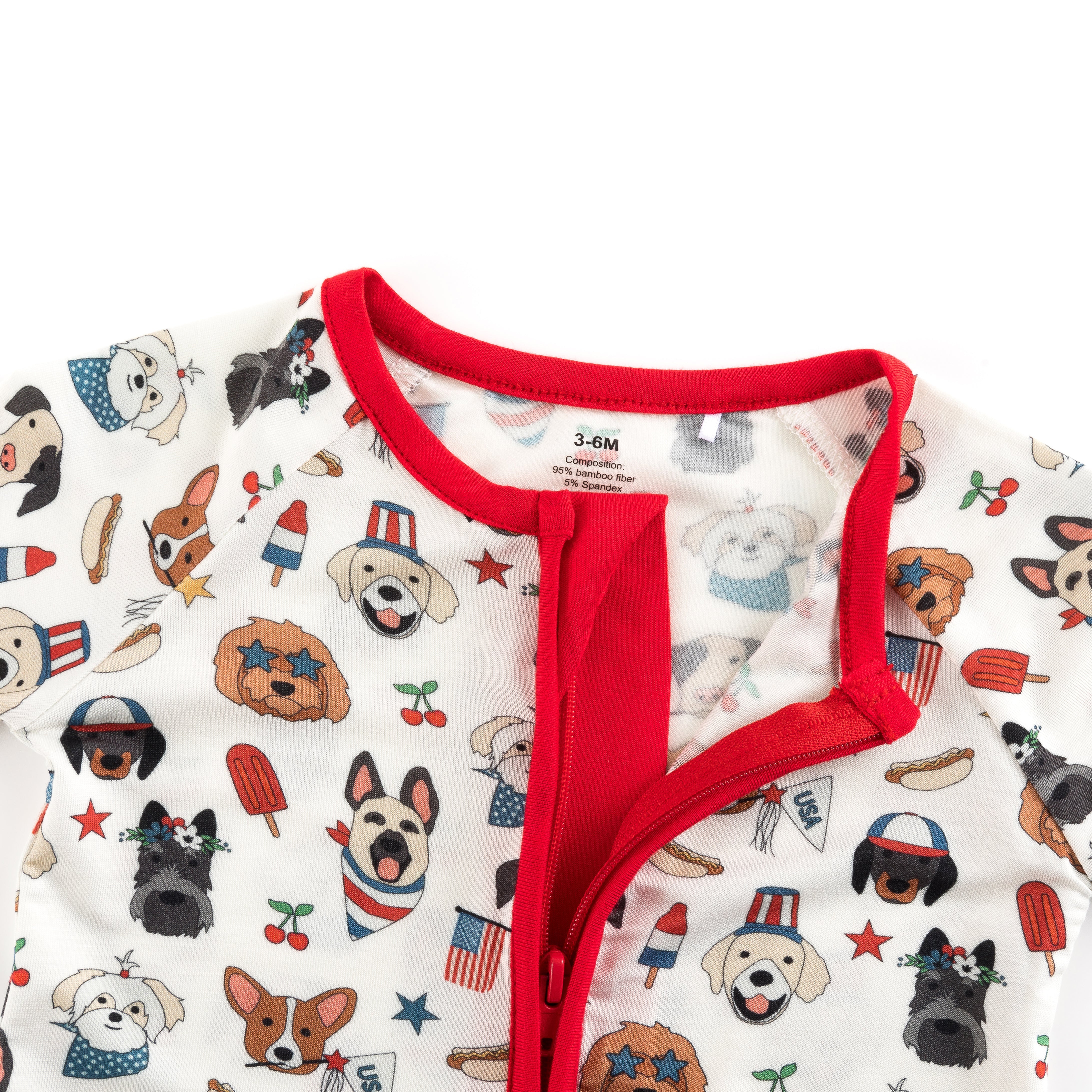 Freedom Dogs (Convertible Zip Footies) - Aaria Tees Aaria Tees