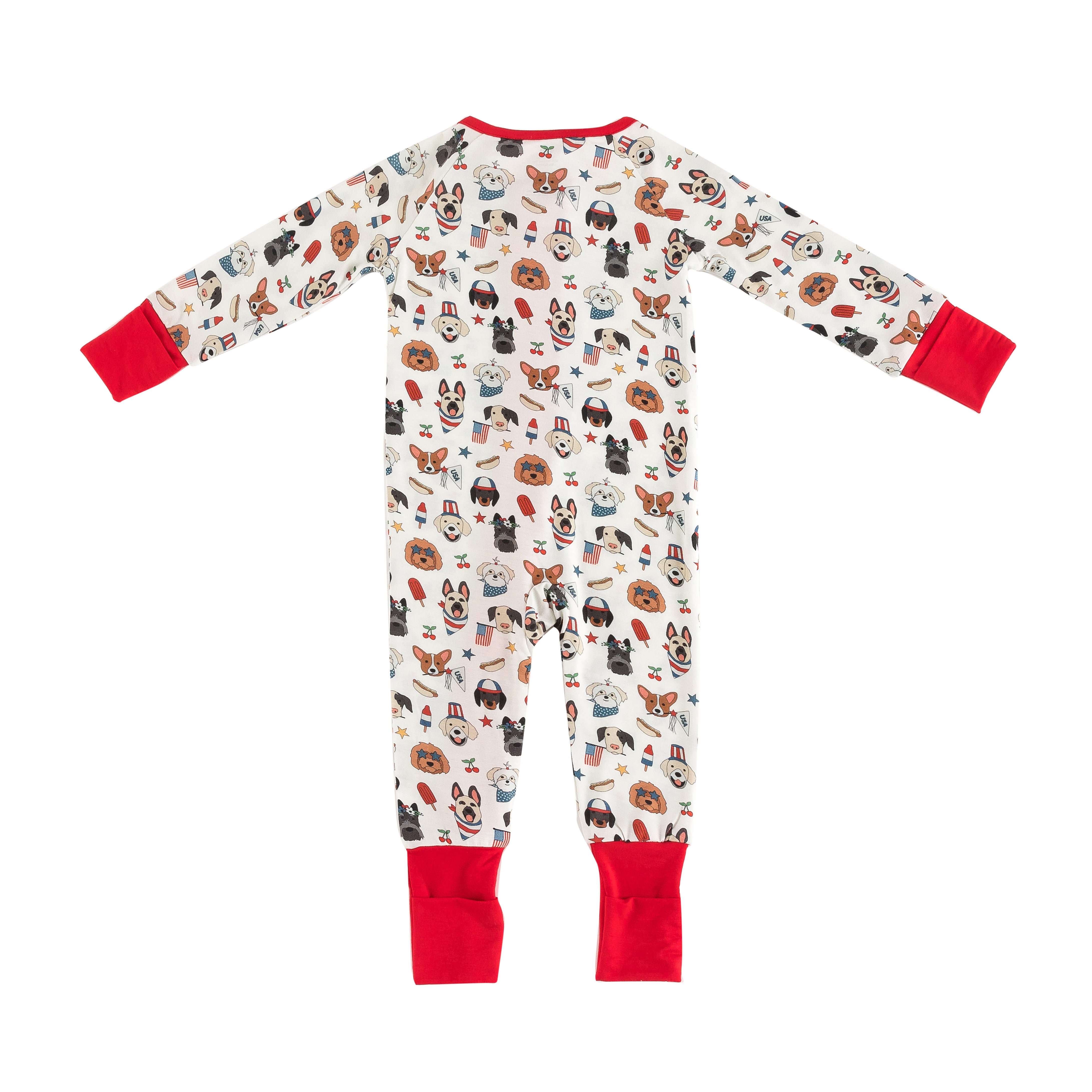Freedom Dogs (Convertible Zip Footies) - Aaria Tees Aaria Tees