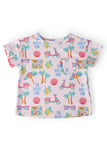 La Dolce Vita Ruffle Pocket Tee - Aaria Tees Aaria Tees