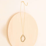 Labradorite Freestyle Pendant Necklace Aaria Tees