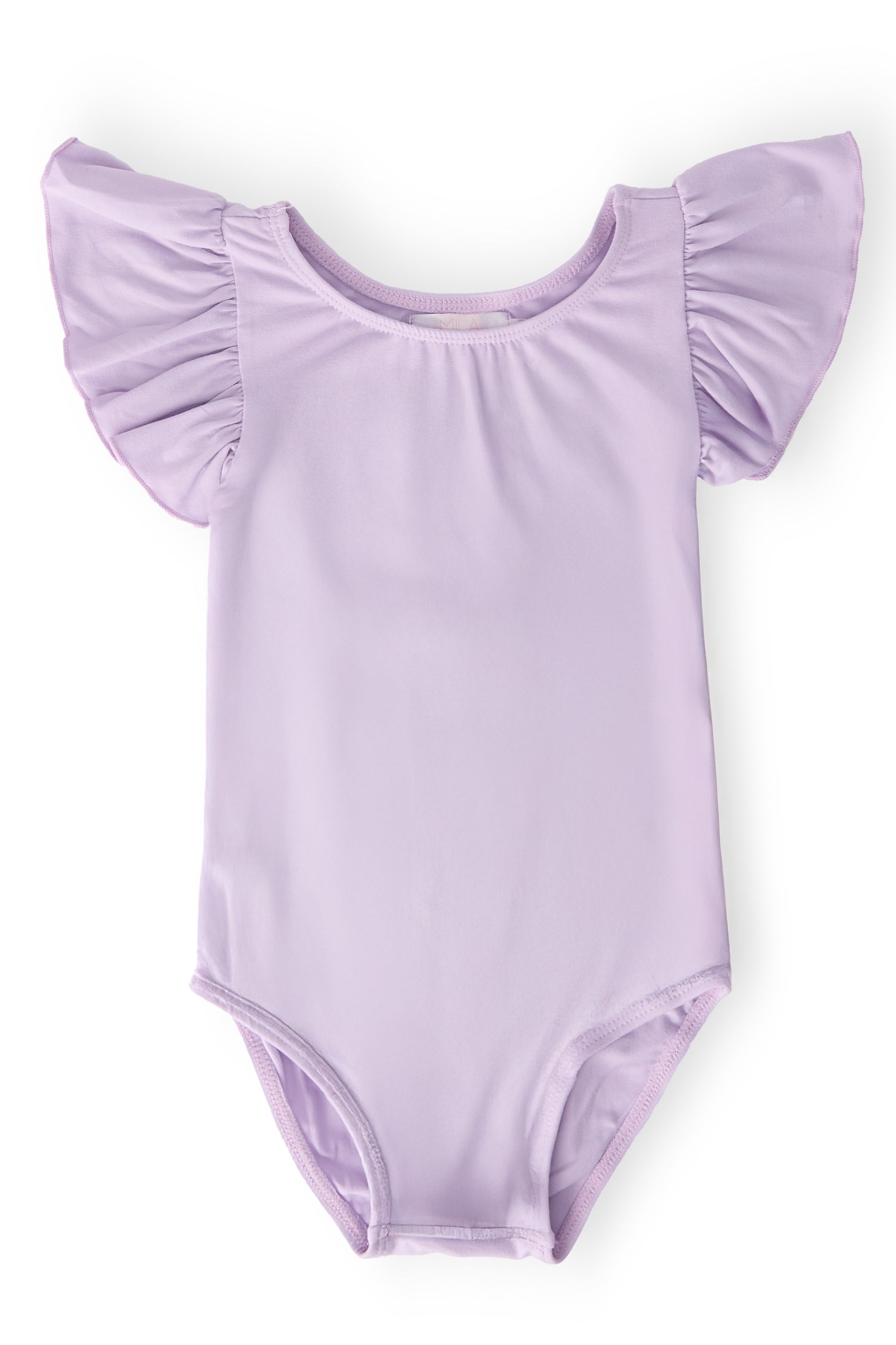 Lavender S/S Flutter Sleeve Leotard - Aaria Tees Aaria Tees