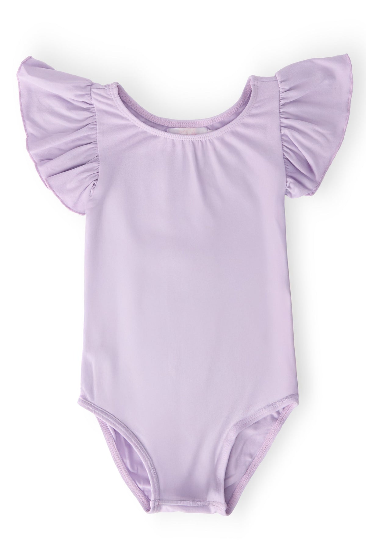Lavender S/S Flutter Sleeve Leotard - Aaria Tees