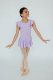 Lavender S/S Twirl Leotard - Aaria Tees Aaria Tees