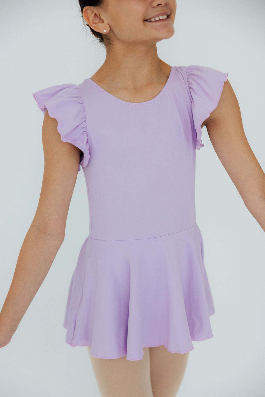Lavender S/S Twirl Leotard - Aaria Tees Aaria Tees