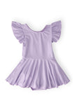 Lavender S/S Twirl Leotard - Aaria Tees Aaria Tees