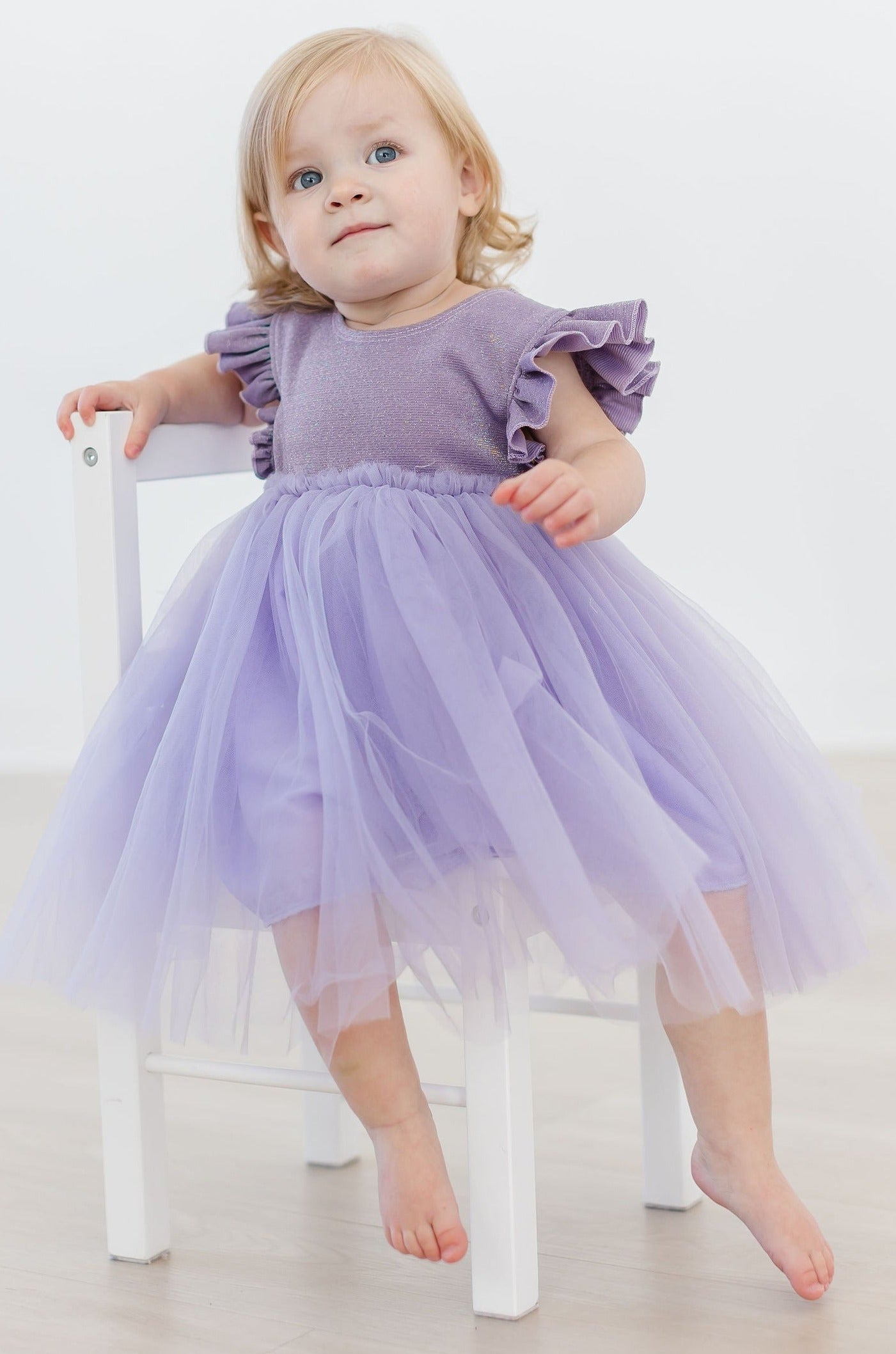Lavender Shimmer Tutu Dress - Aaria Tees Aaria Tees