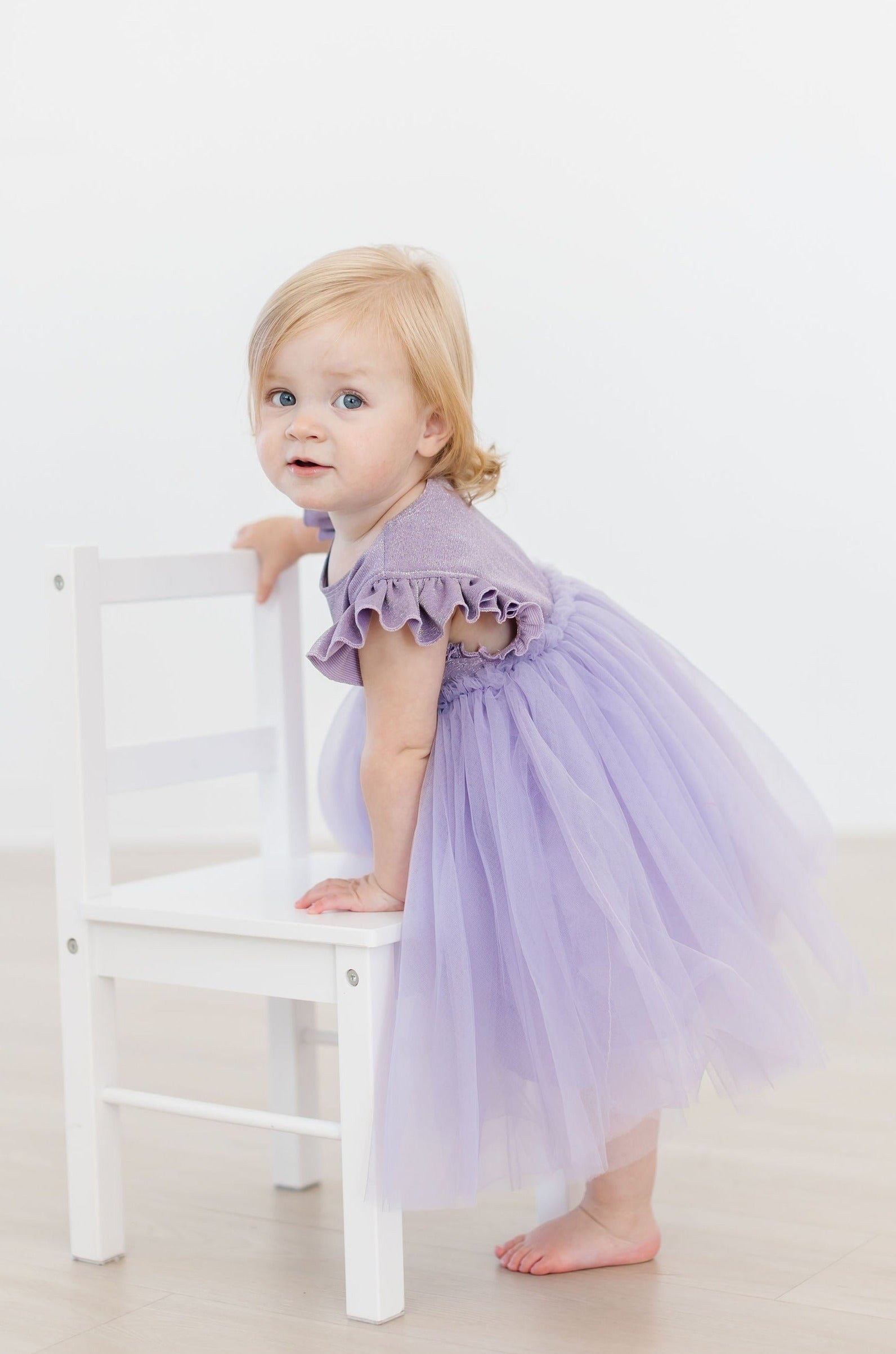 Lavender Shimmer Tutu Dress - Aaria Tees Aaria Tees