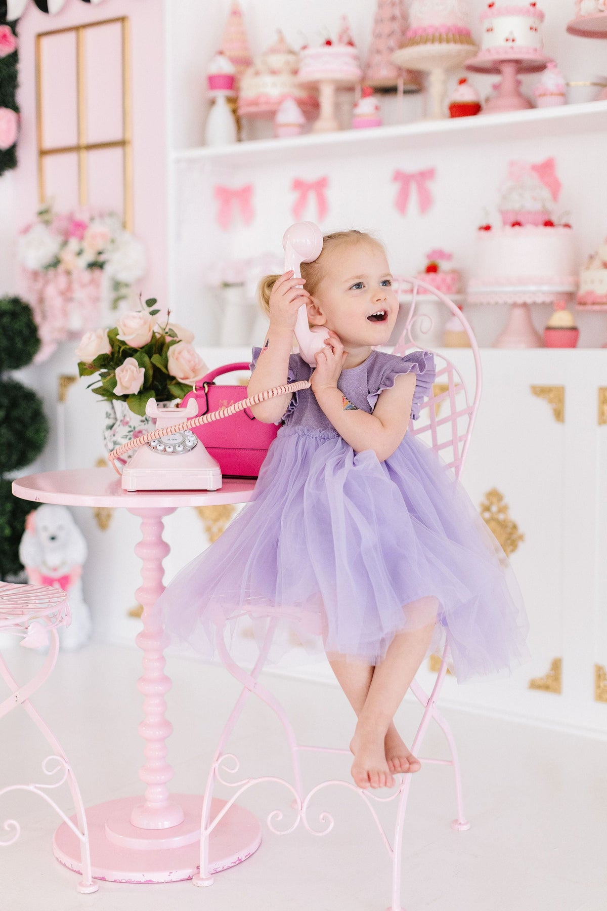 Lavender Shimmer Tutu Dress - Aaria Tees