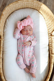 La Vie En Rose (Convertible Zip Footies) - Aaria Tees Aaria Tees