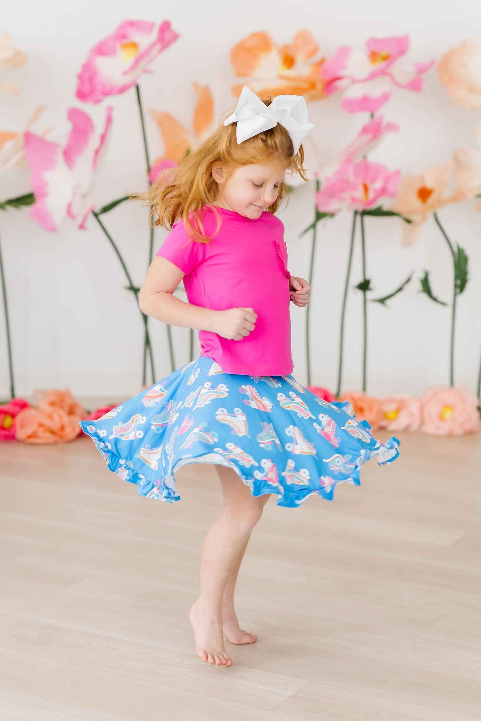 Let the Good Times Roll Ruffle Twirl Skort - Aaria Tees Aaria Tees