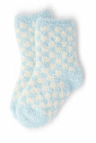 Light Blue Checker Cozy Socks - Aaria Tees Aaria Tees