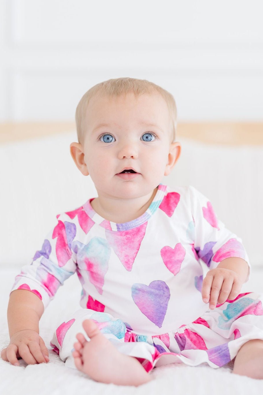 Light Hearted 3/4 Sleeve Twirl Bodysuit - Aaria Tees Aaria Tees