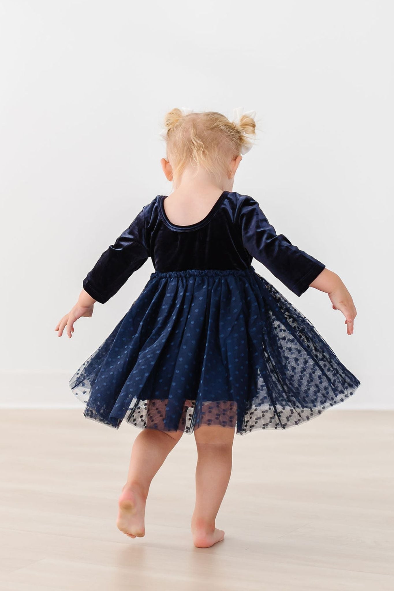 Light Navy Velvet Tutu Dress - Aaria Tees Aaria Tees