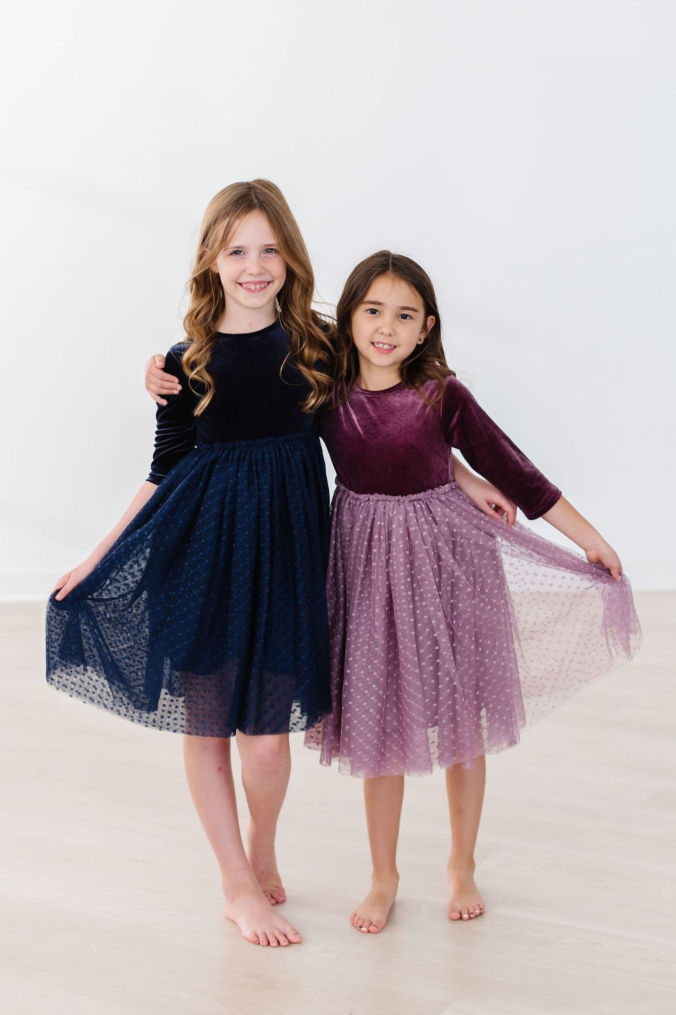 Light Navy Velvet Tutu Dress - Aaria Tees Aaria Tees