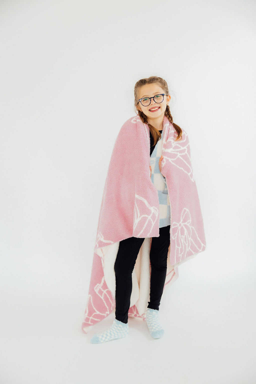 Light Pink Cowgirl Cozy Blanket - Aaria Tees Aaria Tees