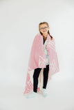 Light Pink Cowgirl Cozy Blanket - Aaria Tees Aaria Tees
