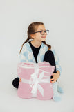 Light Pink Cowgirl Cozy Blanket - Aaria Tees Aaria Tees