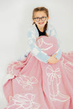 Light Pink Cowgirl Cozy Blanket - Aaria Tees Aaria Tees