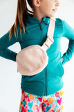 Light Pink Fleece Belt Bag - Aaria Tees Aaria Tees