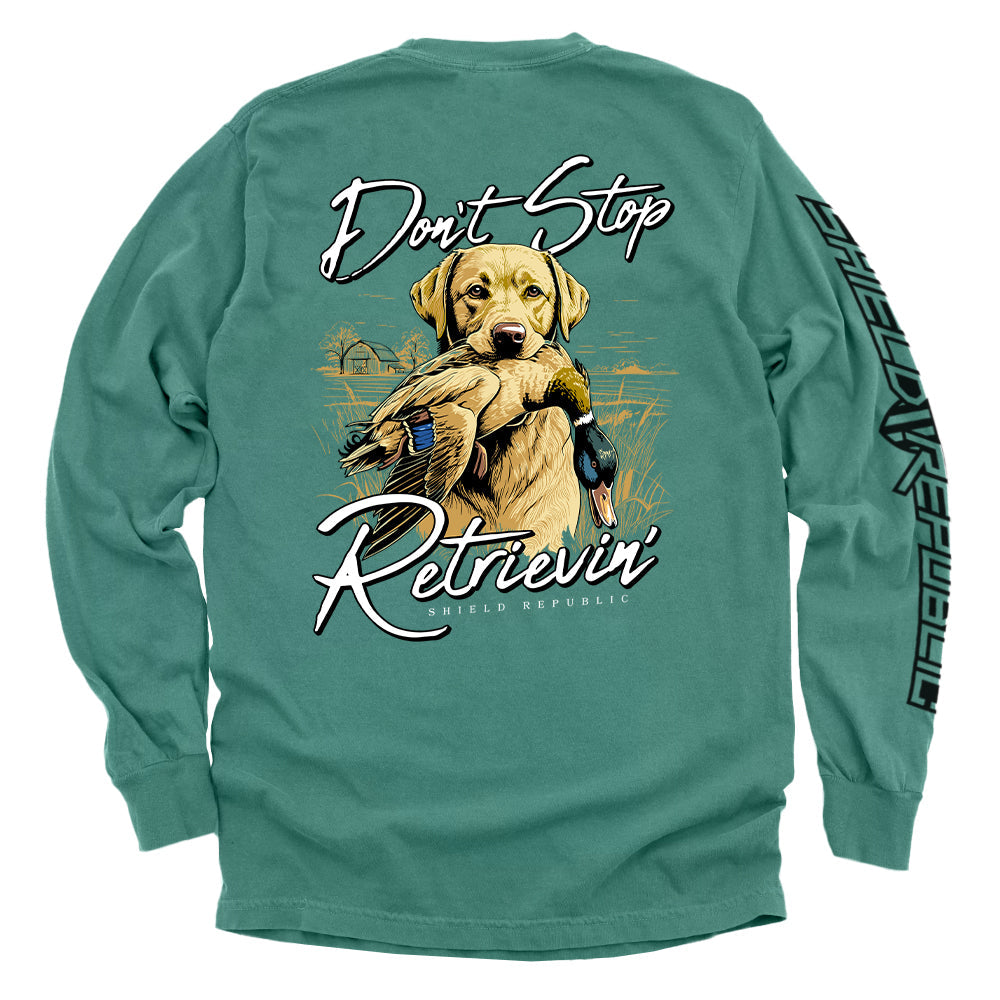 Don't Stop Retrievin Yellow Lab - Aaria Tees Aaria Tees